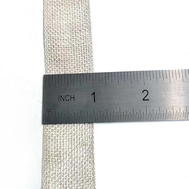 Zuhause Textil 1 Zoll Leinen 100% Leinen Fliederband für Weihnachtshochzeitsschmuck