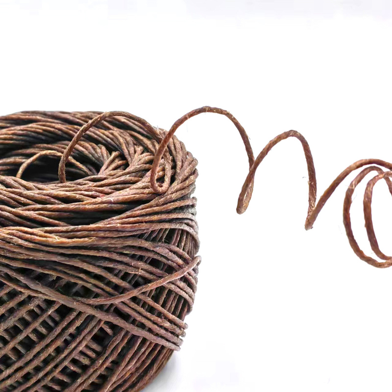 Umweltschonendes Handwerk Nachhaltiges 2mm-Jute-Seil mit 100% Hanf und Bienenwachs