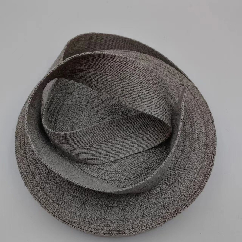 angepasste Farben Hanf Weaving Strips mit Herringbone Muster von Stofflieferanten