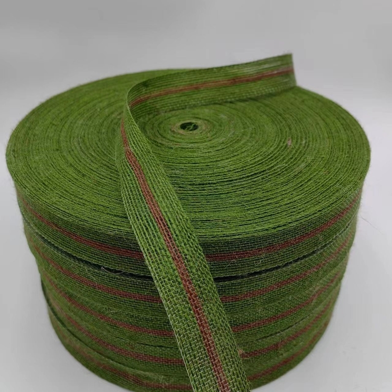 Hersteller Direkte Jute-Streifen für umweltfreundliche Fischereizeile in grüner Farbe