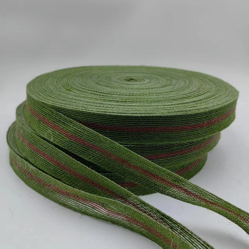 Hersteller Direkte Jute-Streifen für umweltfreundliche Fischereizeile in grüner Farbe