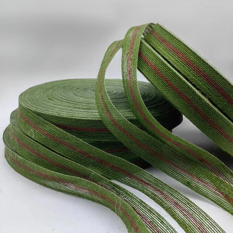 Hersteller Direkte Jute-Streifen für umweltfreundliche Fischereizeile in grüner Farbe