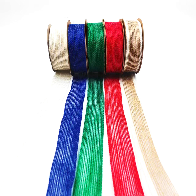 Jute Webbing Kuchen Geschenk Verpackung Band Bogen mit 7 Tagen Muster Bestellung Lieferzeit Unterstützung