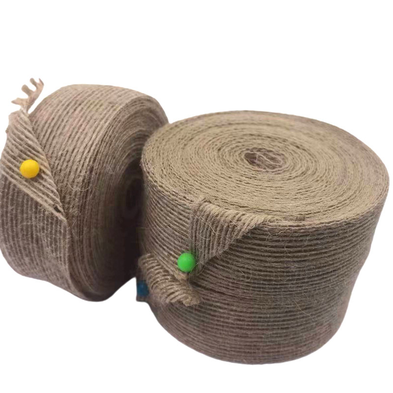 3cm Naturjuten Stoff Band Hochzeitsgeschenk Dekoration Band Geflechtete Fischerleine