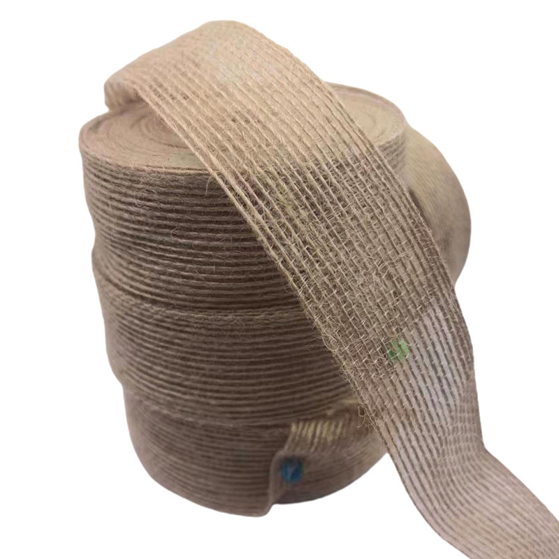 3cm Naturjuten Stoff Band Hochzeitsgeschenk Dekoration Band Geflechtete Fischerleine