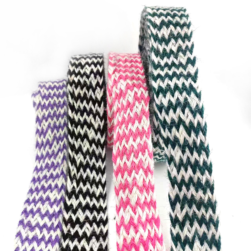 4 cm breiter Jute-Zopf in einfachem Design für langlebige Strickbänder und Verpackungen