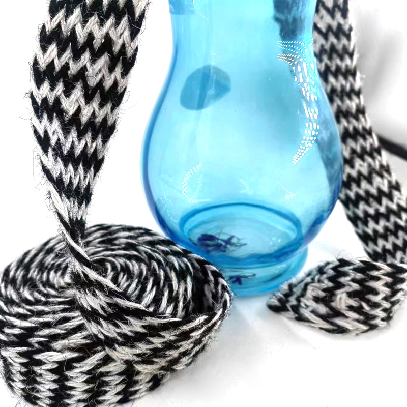 4 cm breiter Jute-Zopf in einfachem Design für langlebige Strickbänder und Verpackungen