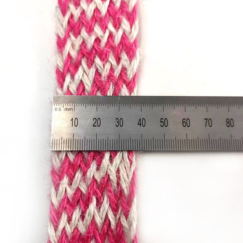4 cm breiter Jute-Zopf in einfachem Design für langlebige Strickbänder und Verpackungen