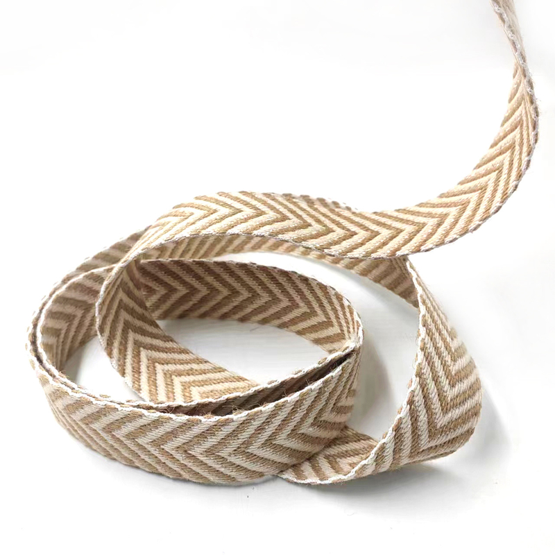 4cm Gewebe Gürtel Heringbone Getreide Jute Spannband für Vintage Style Sommer Hut Accessoires