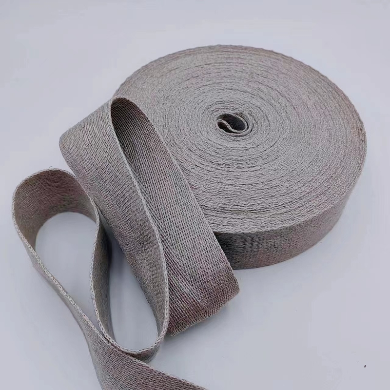 2024 Mehrfache Spezifikationen Nachhaltiges Plain Webbing für Tasche angepasste Farben Lein