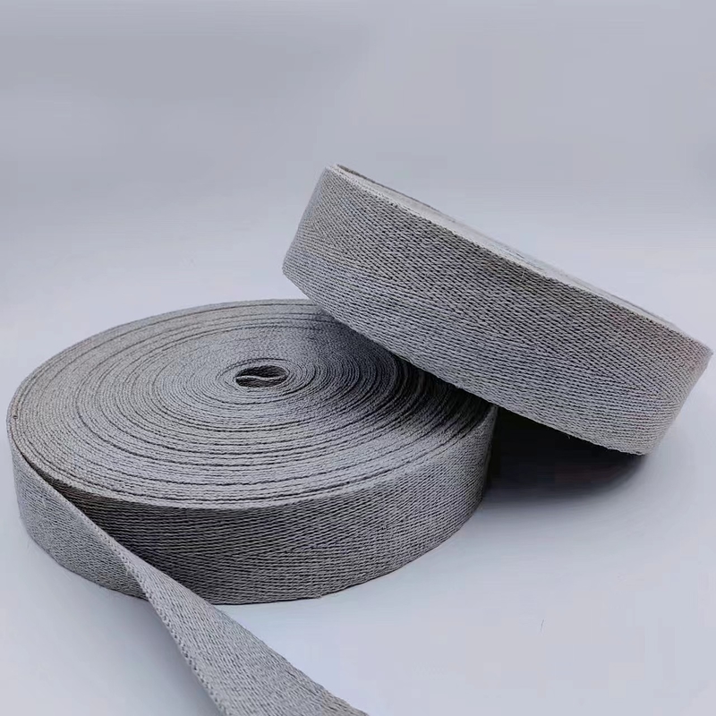 2024 Mehrfache Spezifikationen Nachhaltiges Plain Webbing für Tasche angepasste Farben Lein