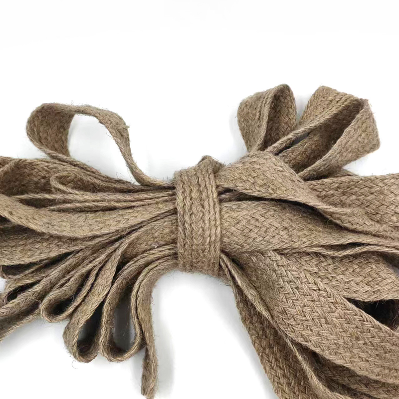 Nachhaltige 4cm breite Hanf geflochtenen Gürtel Jute Gürtel für Diy handgefertigte Geschenk Verpackung Dekoration