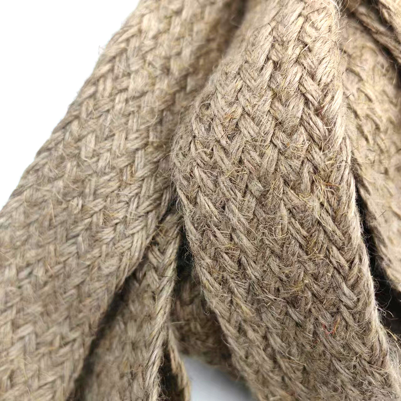 Nachhaltige 4cm breite Hanf geflochtenen Gürtel Jute Gürtel für Diy handgefertigte Geschenk Verpackung Dekoration