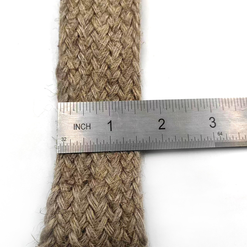 Nachhaltige 4cm breite Hanf geflochtenen Gürtel Jute Gürtel für Diy handgefertigte Geschenk Verpackung Dekoration