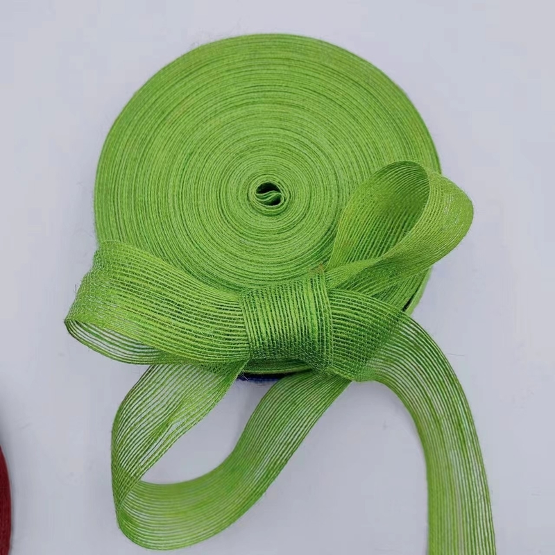 Custom Jute Ribbon für handgefertigte Weihnachtsdekorationen Unterstützung 7 Tage Probe Bestellzeiten
