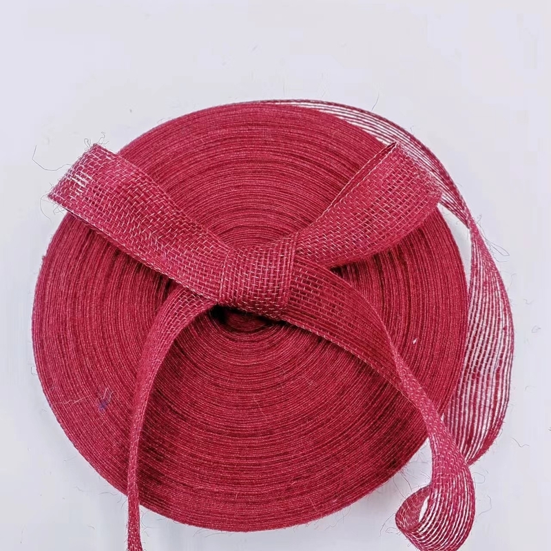 Custom Jute Ribbon für handgefertigte Weihnachtsdekorationen Unterstützung 7 Tage Probe Bestellzeiten