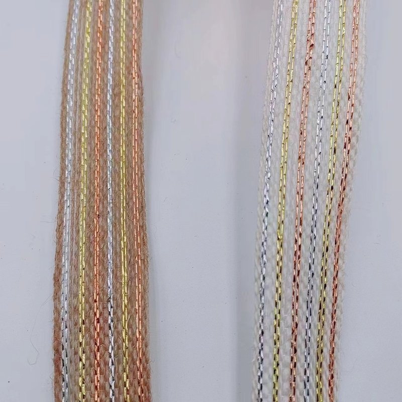 Einfache Multi-Spezifikation Jute Umweltschutz Goldfarbiges Fischerband