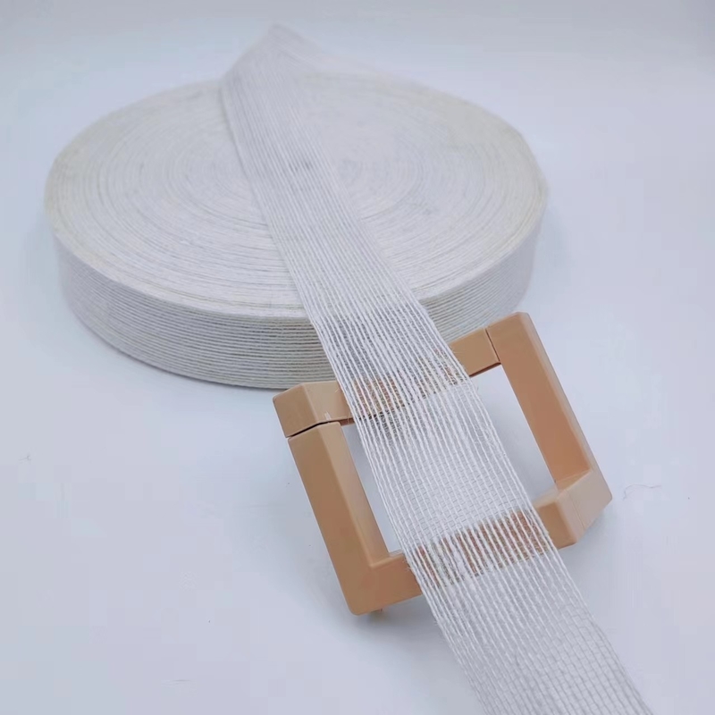 3.8cm reines weißes Jute Gewebtes Band perfekt für Ihre B2B Dekorationsprojekte und Bedürfnisse