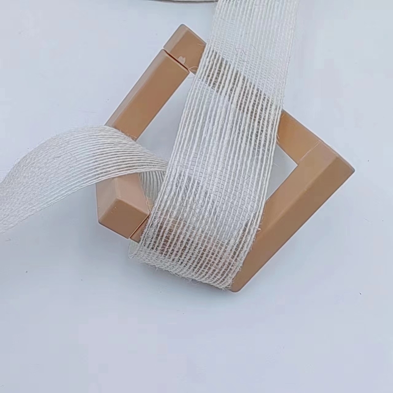 3.8cm reines weißes Jute Gewebtes Band perfekt für Ihre B2B Dekorationsprojekte und Bedürfnisse