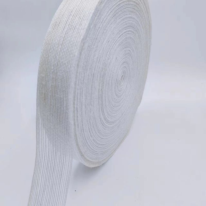 3.8cm reines weißes Jute Gewebtes Band perfekt für Ihre B2B Dekorationsprojekte und Bedürfnisse