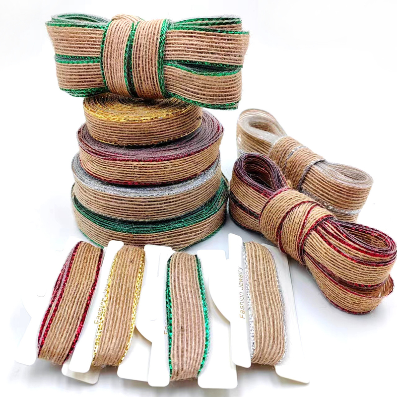 Farbenfrohe Fische Schnitt Hanf Rollen für Schuhe 80% Jute 20% Polyester DIY Dekorativ Bogen