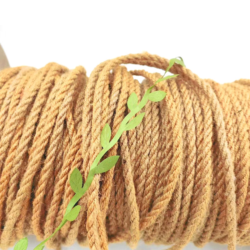 4 mm Durchmesser Naturjuten Hanfseil für DIY Dekoration Handwerk und Geschenkverpackung