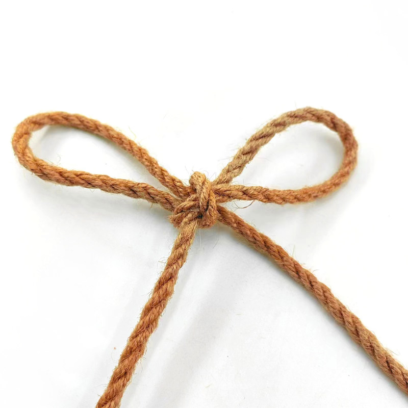 4 mm Durchmesser Naturjuten Hanfseil für DIY Dekoration Handwerk und Geschenkverpackung