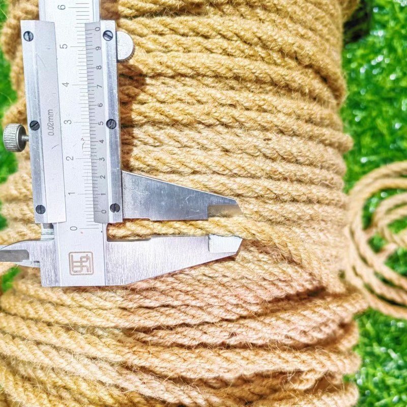 4 mm Durchmesser Naturjuten Hanfseil für DIY Dekoration Handwerk und Geschenkverpackung