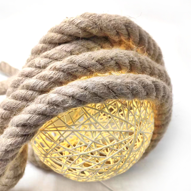 20 mm geflochtenes Jute-Seil Drehseil Hanfseil für Handwerk Dekorative Landschaft Handgefertigt
