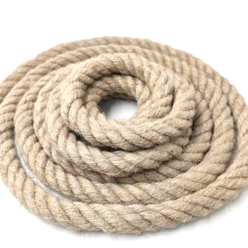 20 mm geflochtenes Jute-Seil Drehseil Hanfseil für Handwerk Dekorative Landschaft Handgefertigt