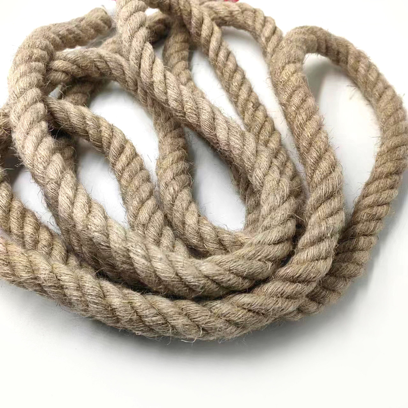 20 mm geflochtenes Jute-Seil Drehseil Hanfseil für Handwerk Dekorative Landschaft Handgefertigt