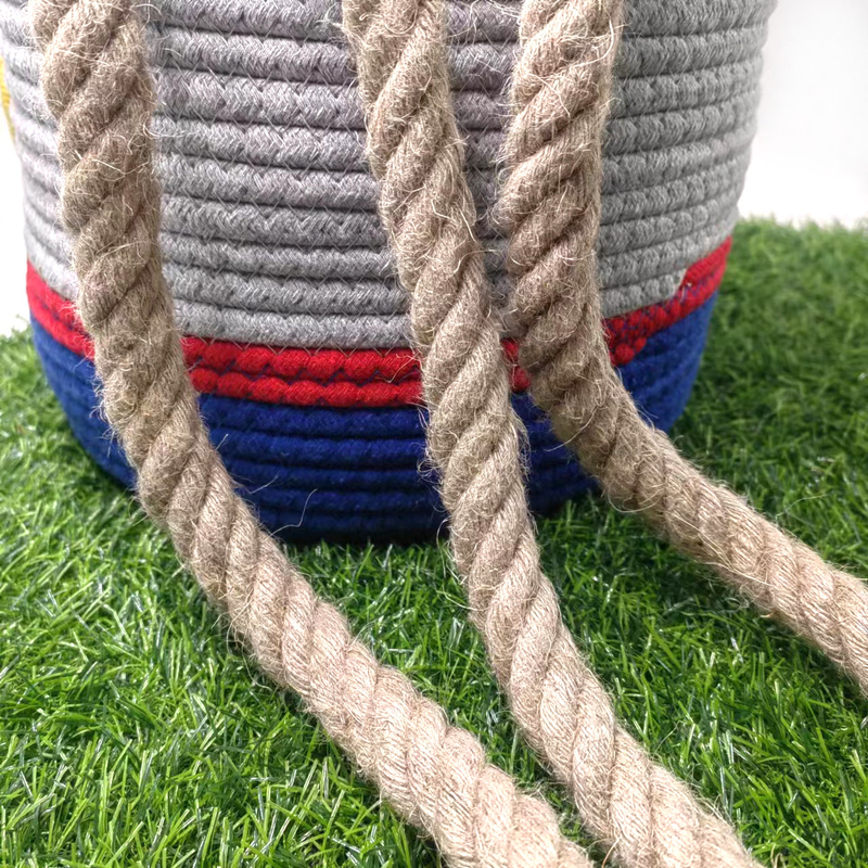 20 mm geflochtenes Jute-Seil Drehseil Hanfseil für Handwerk Dekorative Landschaft Handgefertigt