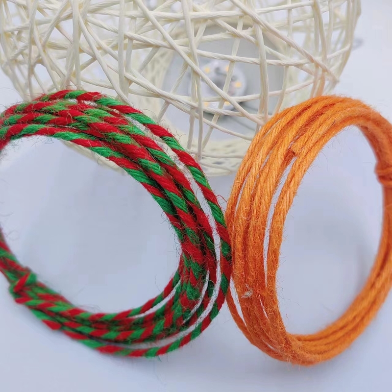 Jute-Seil für DIY handgefertigte Weihnachts-Hausdekoration 7 Tage Musterbestellung Vorlaufzeit Unterstützung