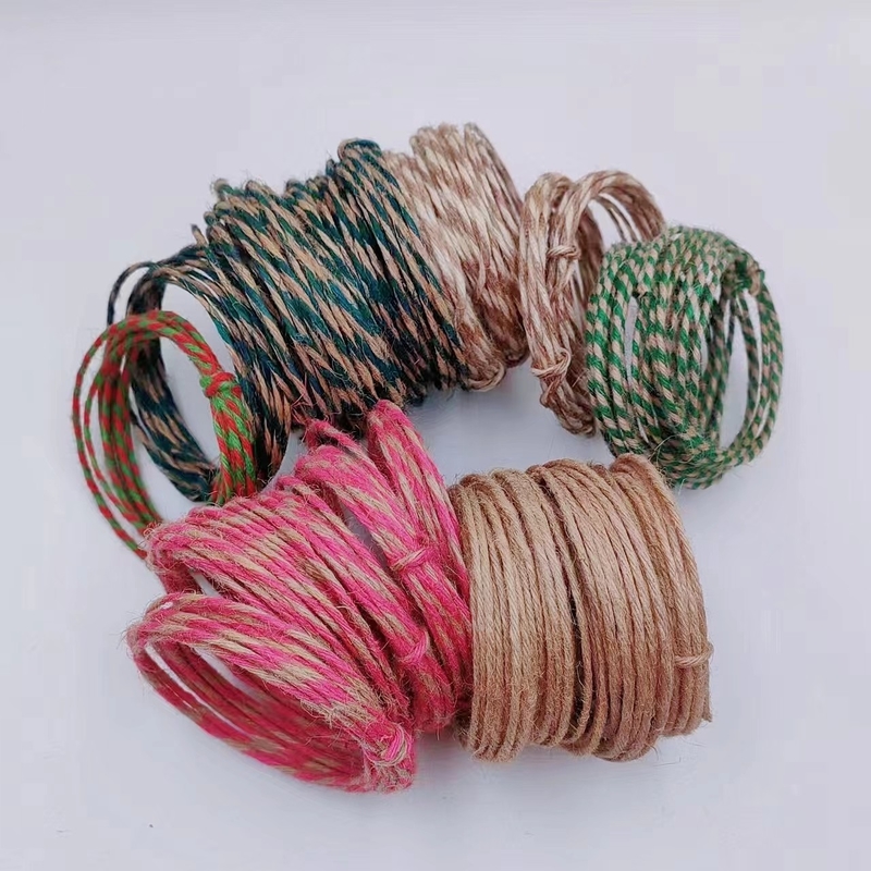 Jute-Seil für DIY handgefertigte Weihnachts-Hausdekoration 7 Tage Musterbestellung Vorlaufzeit Unterstützung