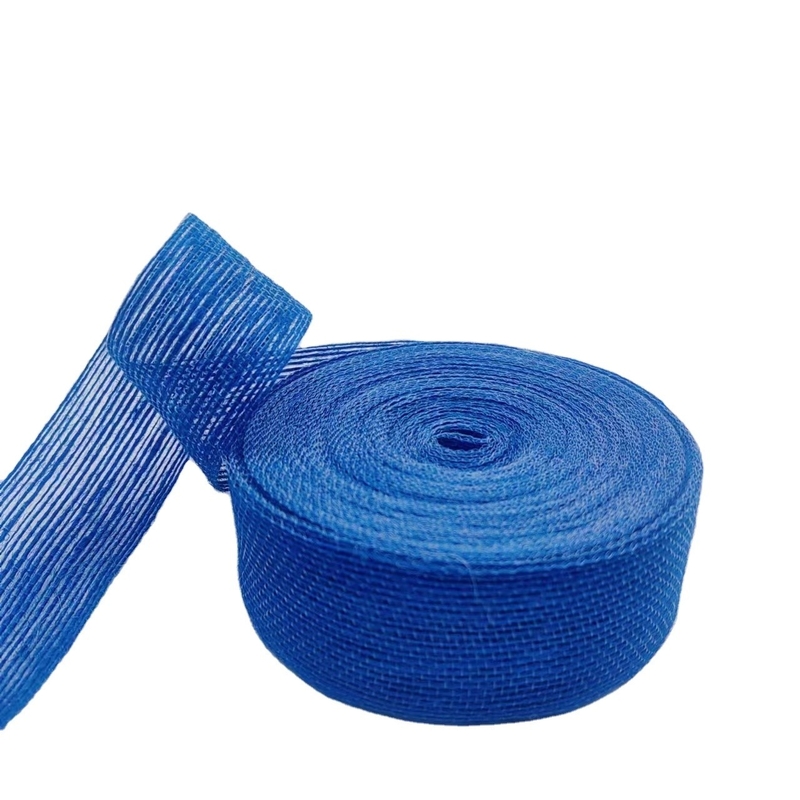 Unterstützung 7 Tage Musterbestellung Lieferzeit 4cm Blauer Jute Band für Geschenkbox Dekoration