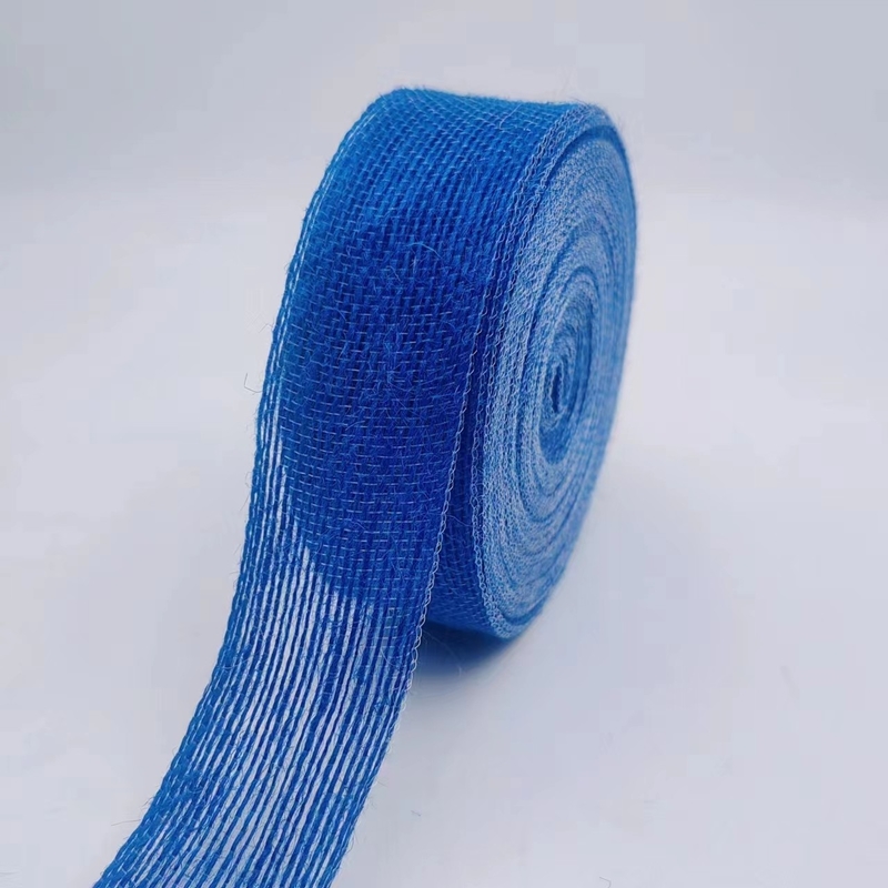 Unterstützung 7 Tage Musterbestellung Lieferzeit 4cm Blauer Jute Band für Geschenkbox Dekoration
