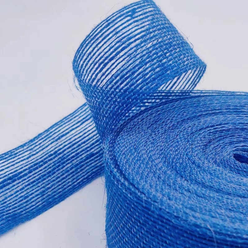 Unterstützung 7 Tage Musterbestellung Lieferzeit 4cm Blauer Jute Band für Geschenkbox Dekoration