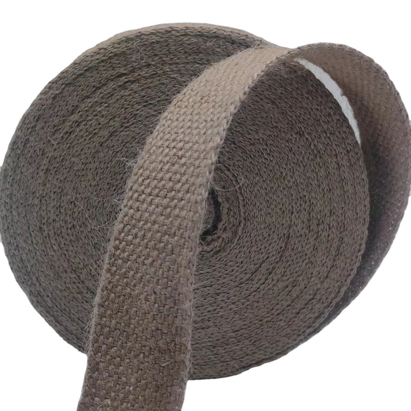 100% Jute Webbing 2024 Style Braun 2mm Verdickter Webbing für Jeans Taschen