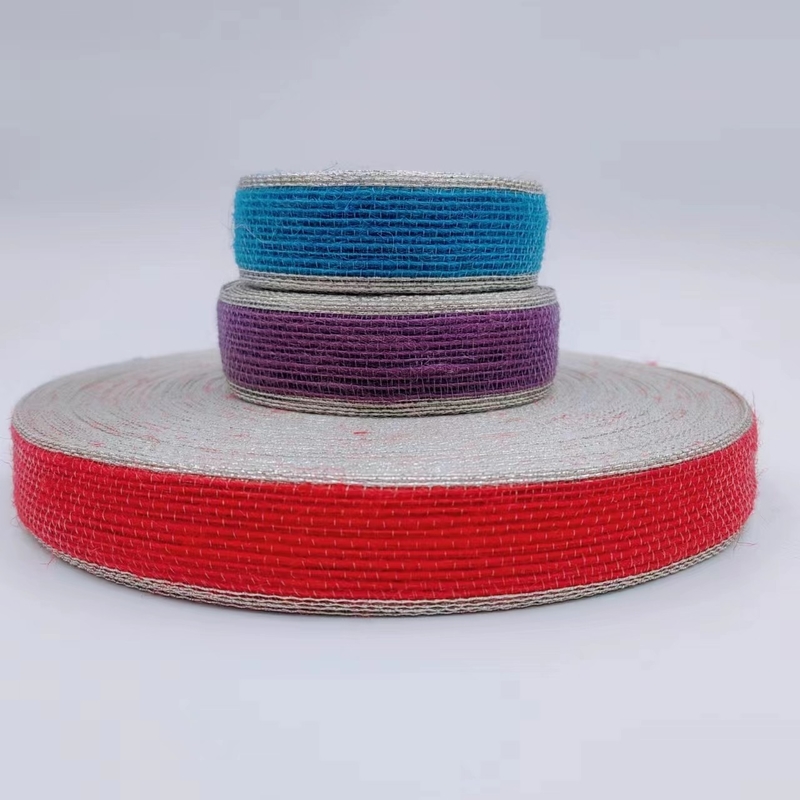 Gold Phnom Penh Fischerei-Linie Jute Farbe Geschenk-Box Dekorative Webbing Band Band