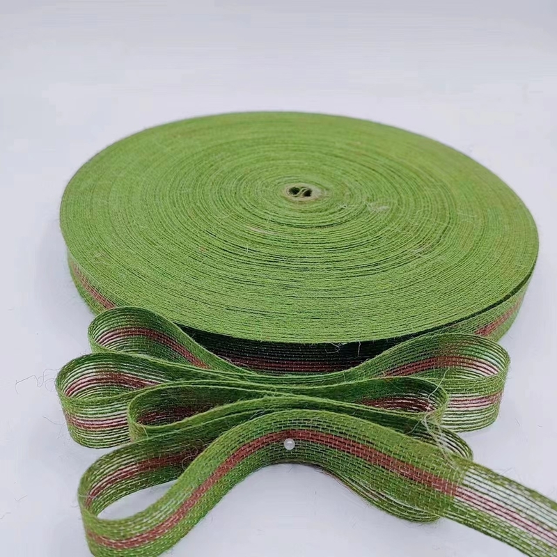 Größe Maßgeschneiderte Jute-Gewebebänder Umweltfreundliche Wahl für Bekleidung und Heimtextilien