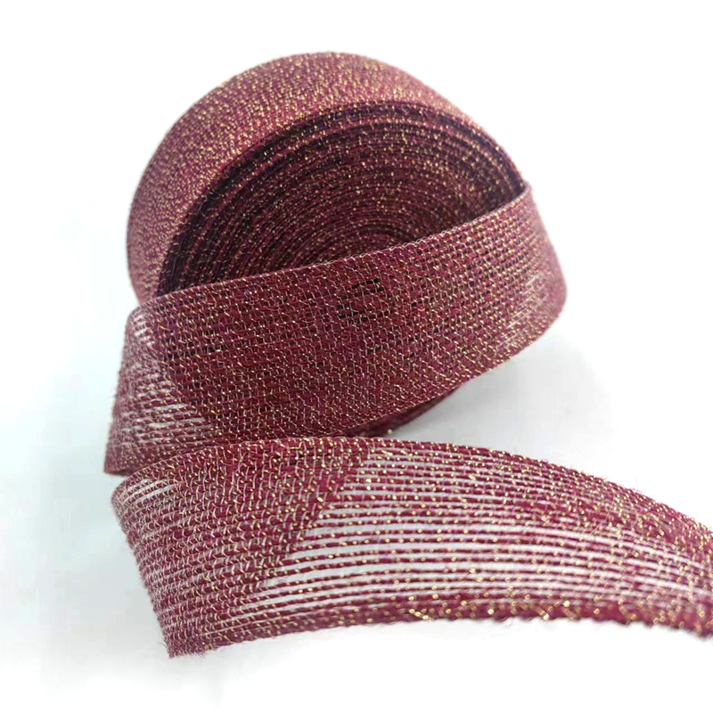 80% Jute 20% Polyester Öko-freundlich Goldverpacktes Hanfband für dekorative Fischerei