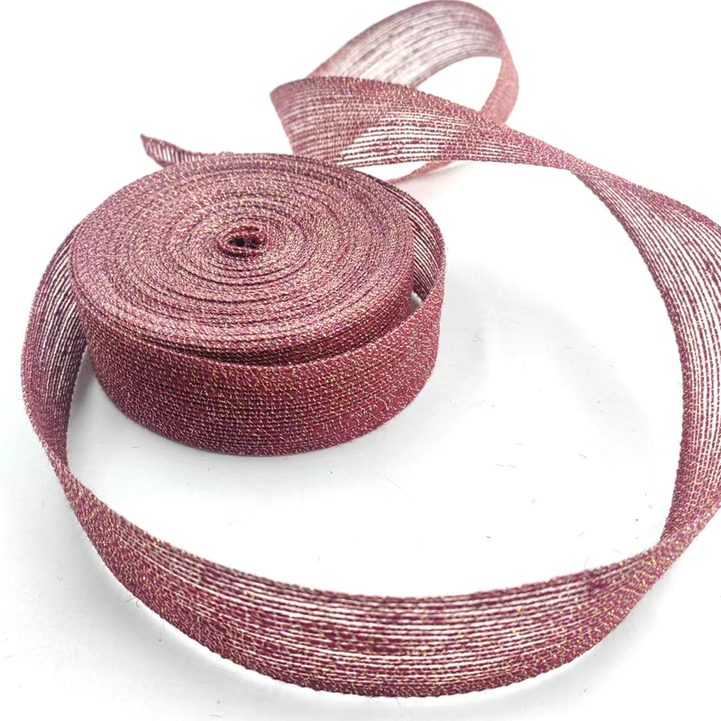 80% Jute 20% Polyester Öko-freundlich Goldverpacktes Hanfband für dekorative Fischerei