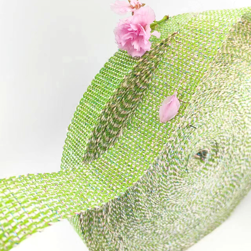 Exquisite Deco Green Webbing 100% Jute 1,5 Zoll Jute Band für Webbing und Verpackung