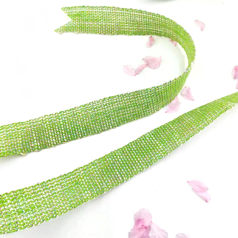 Exquisite Deco Green Webbing 100% Jute 1,5 Zoll Jute Band für Webbing und Verpackung