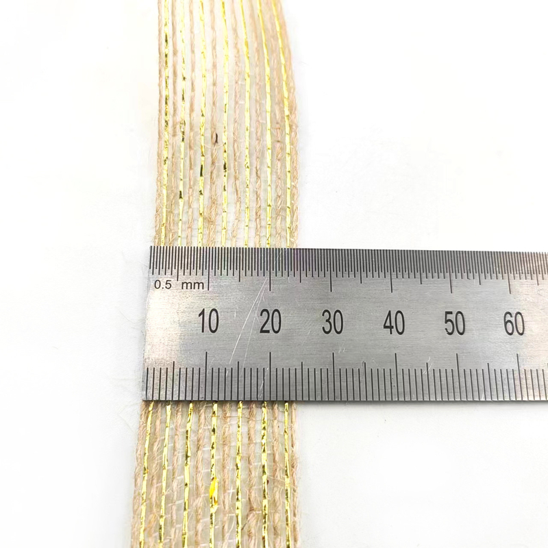 Umweltschonendes 25mm-Jute-Band für Verpackung und Blumensträuße 7 Tage Musterbestellung