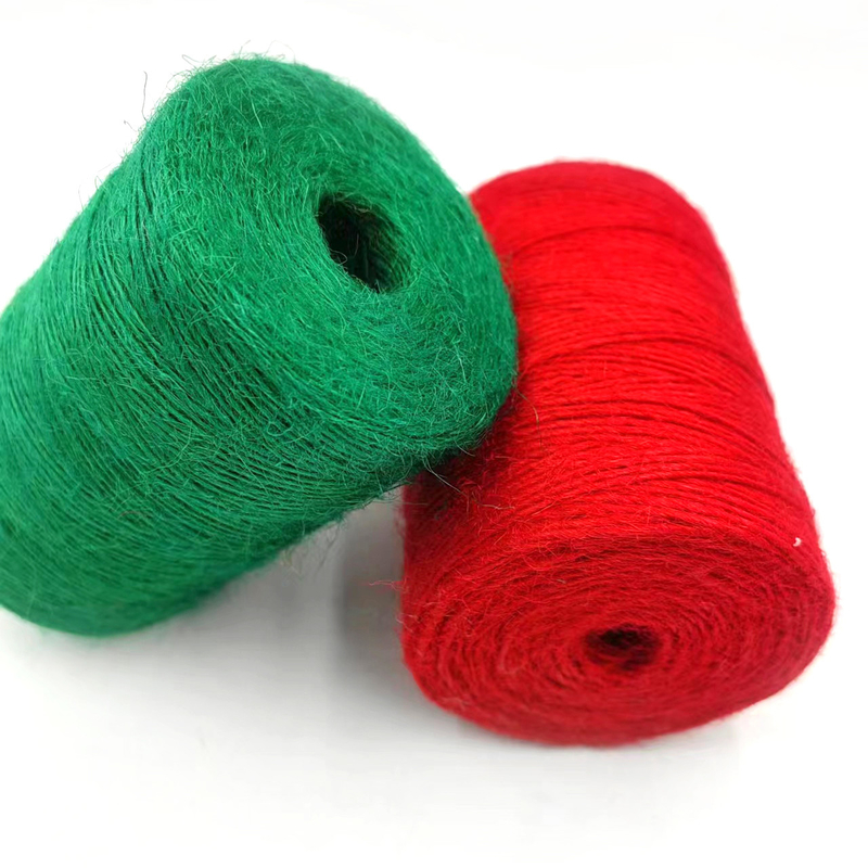 1 mm farbenfrohe Jute-Twine-Rolle Langlebiges Jute-Streifenseil für Kartengeschenkverpackungen