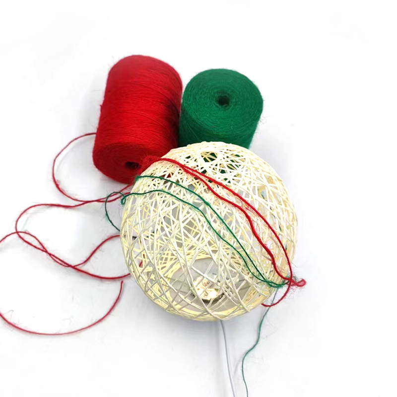 1 mm farbenfrohe Jute-Twine-Rolle Langlebiges Jute-Streifenseil für Kartengeschenkverpackungen