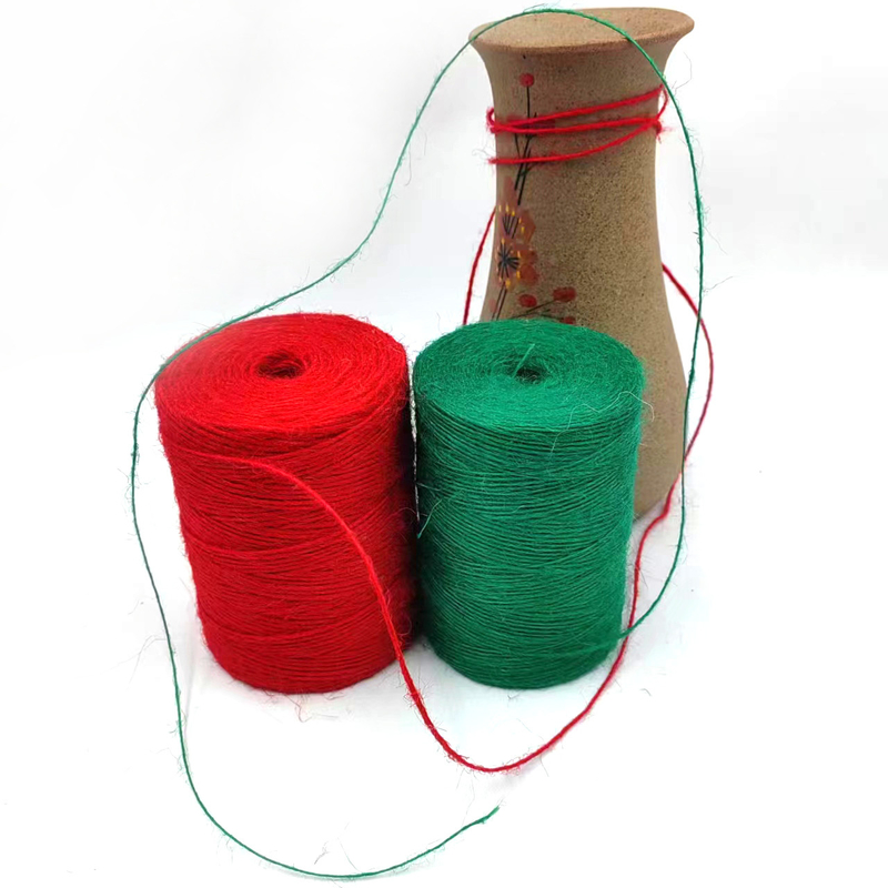 1 mm farbenfrohe Jute-Twine-Rolle Langlebiges Jute-Streifenseil für Kartengeschenkverpackungen