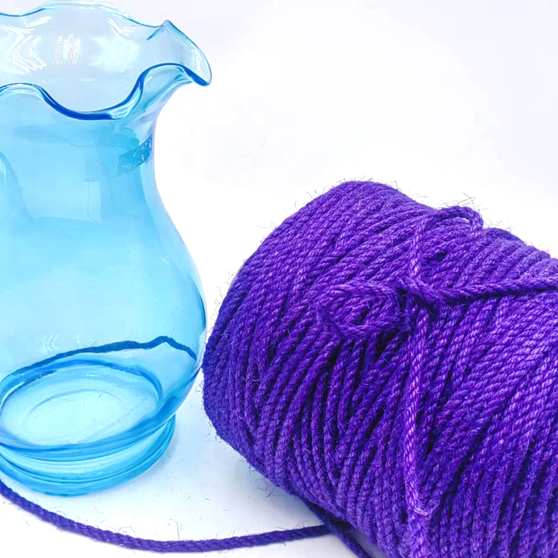 4.5mm lila Jute-Seil-Rolle, verdrehtes Jute-Twine-Hanfschnur für Geschenke