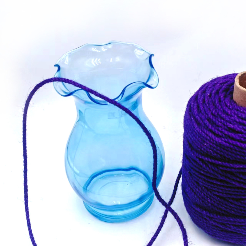 4.5mm lila Jute-Seil-Rolle, verdrehtes Jute-Twine-Hanfschnur für Geschenke